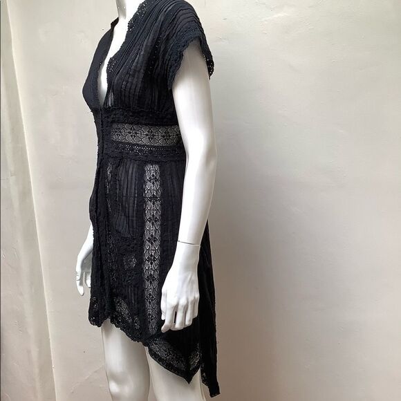 BIYA LACE DRESS BLACK SMALL BIYA DESIGNER OF JOHNNY WAS - Picture 8 of 16